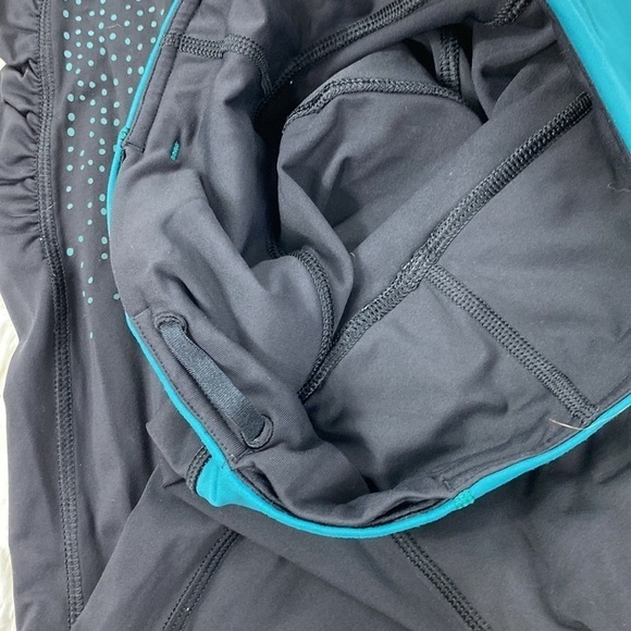 Lululemon Speed Tight IV *Lights Out Black / Forage Teal - Picture 4 of 7